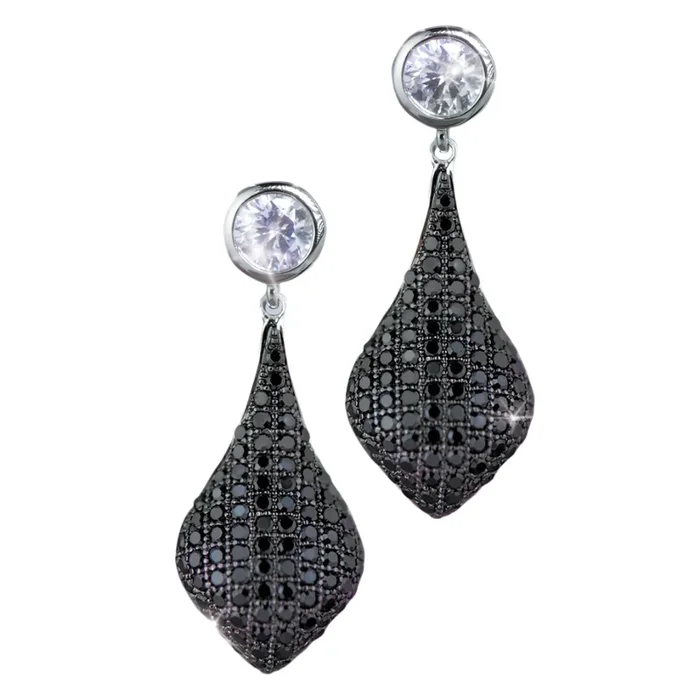 Micro Pave Drop Earrings