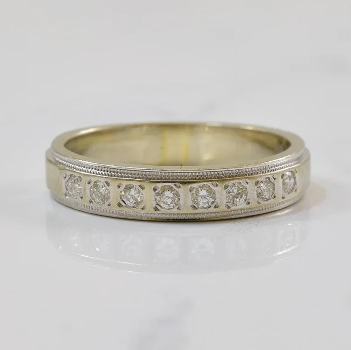 Milgrain Semi Eternity Band | 0.15ctw | SZ 5.75 |