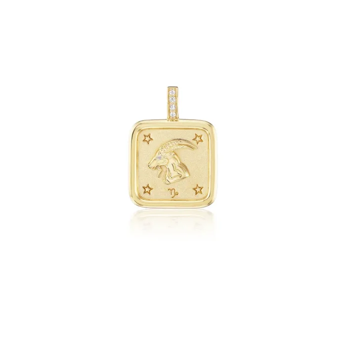 Mini Capricorn Zodiac Pendant
