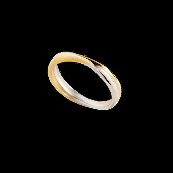 Mixed Metal Crossover Ring