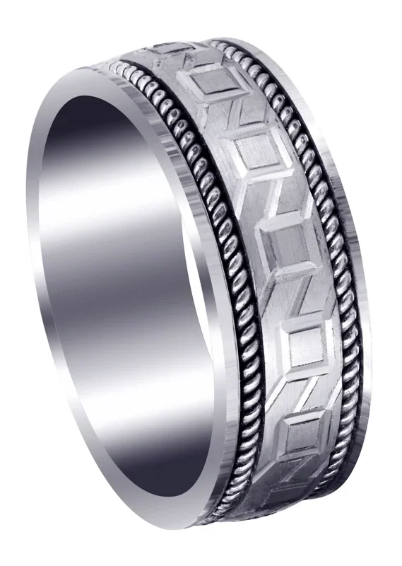 Modern Mens Wedding Band | Satin Finish (Lorenzo)