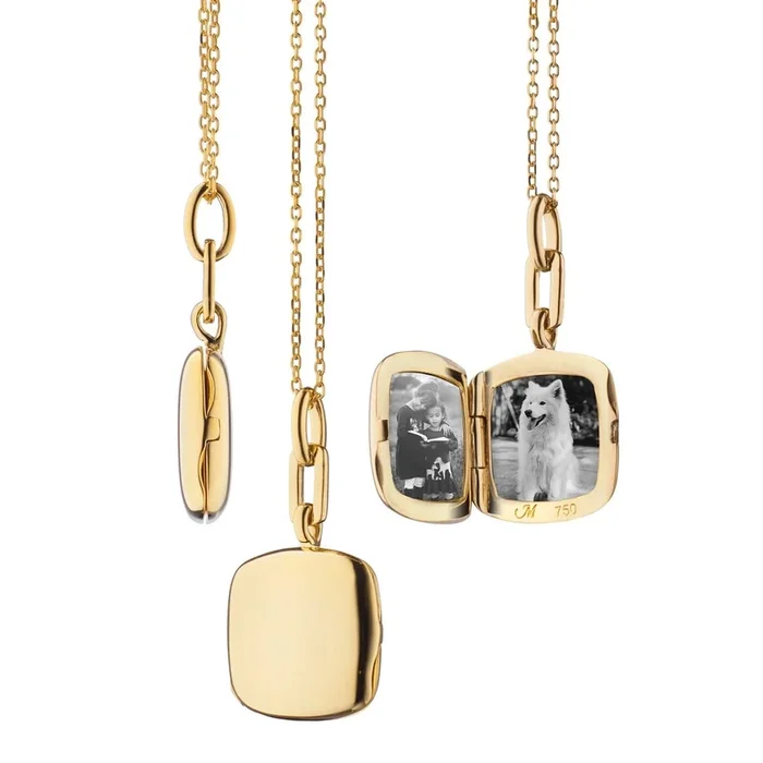 MONICA RICH KOSANN Viv Locket Necklace