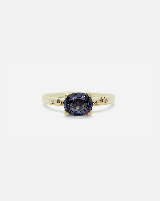 Moon / PM6 Star Purple Spinel Ring