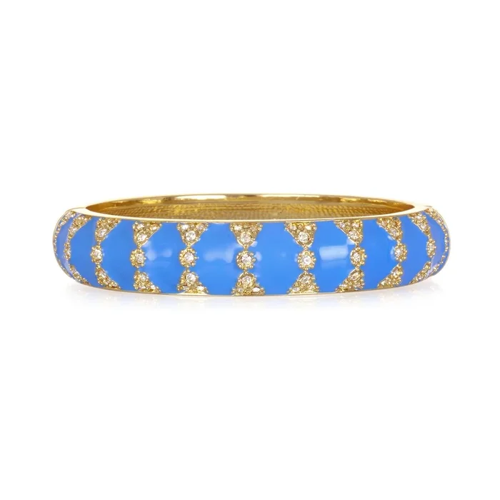 Moorish Blue Medium Bangle Bracelet