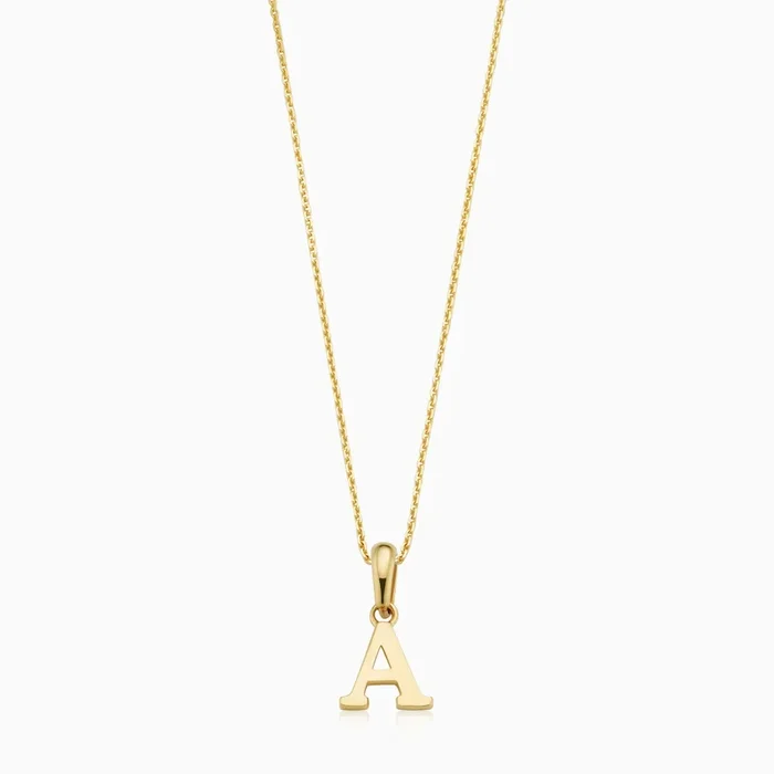 My Letter Initial Pendant Necklace