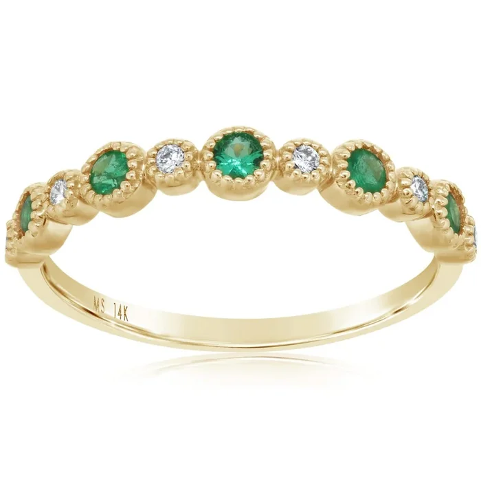 MY STORY Emerald & Diamond Ring