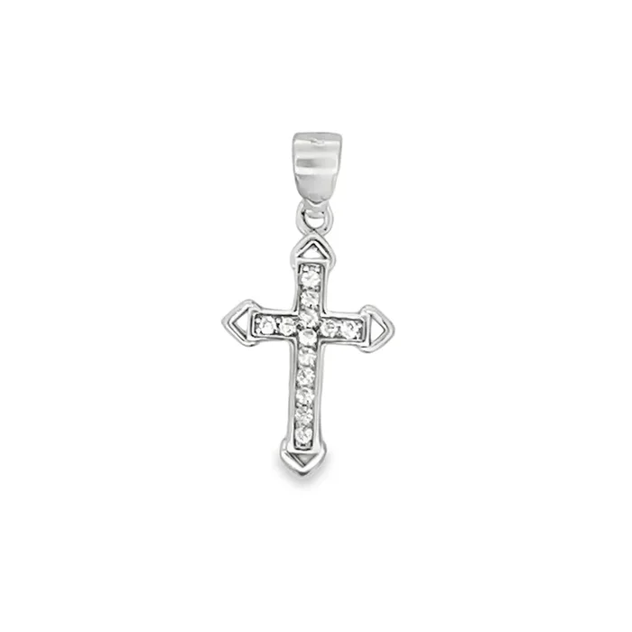 Nano Sharp Cross Pendant .925 Sterling Silver