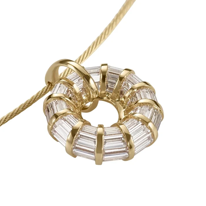 Nimbus Diamond Pendant Necklace in 18K Gold