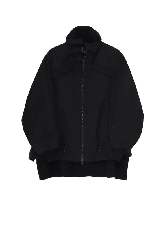 Ny/C TWILL SHIRRING DETAIL JACKET