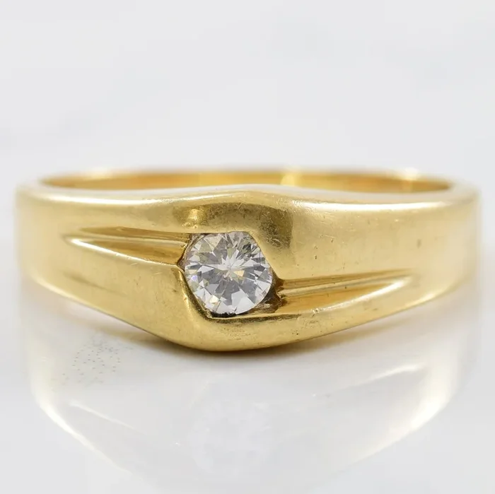 Offset Channel Diamond Ring | 0.15ct | SZ 8.5 |