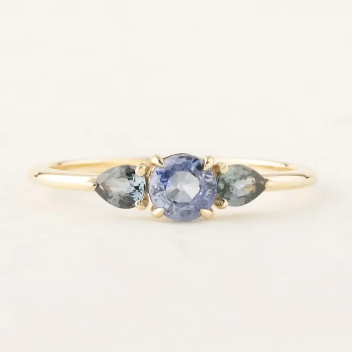 Olivia Ring – 0.5ct Ceylon Blue Sapphire (One of a kind)