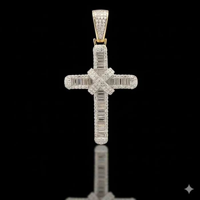 ORENDA 2.25 CTW 925 CZ MOISSANITE GOLD PENDANT I 996182