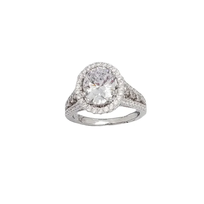 Oval CZ Ring (SILVER)