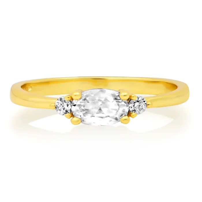 OVAL RING, GOLD