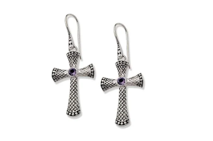 Padang Earrings- Amethyst