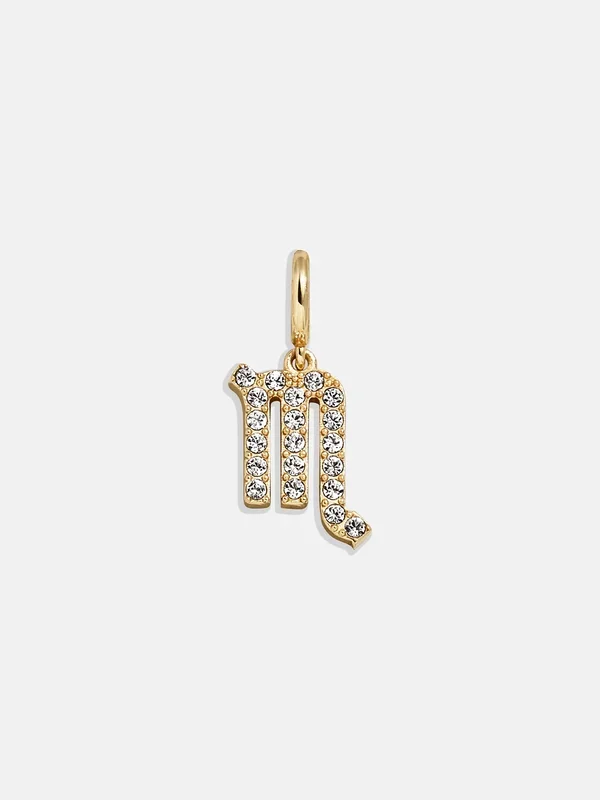 Pavé Zodiac Symbol Cluster Charm – Scorpio