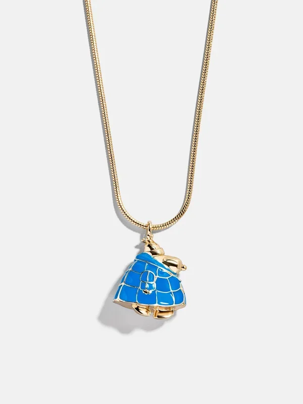 Peanuts Snoopy Puffer Jacket Necklace – Blue