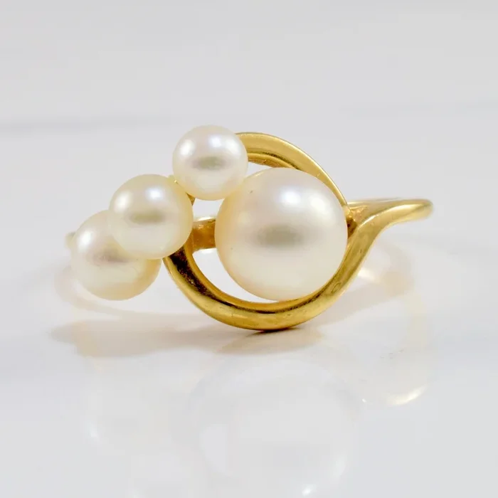Pearl Bypass Ring | SZ 6.75 |