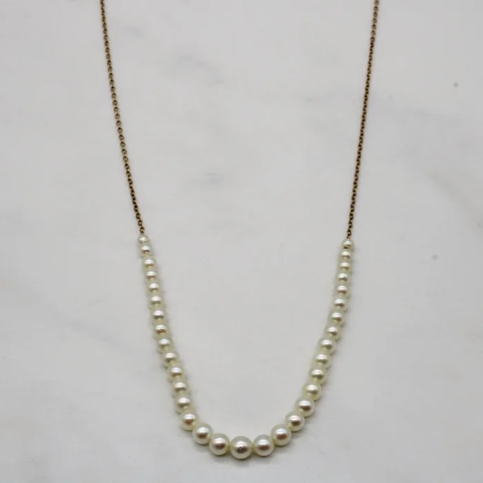 Pearl Chain Necklace | 17″ |