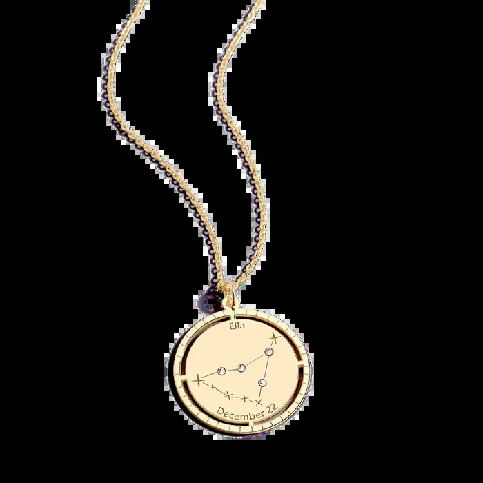 Personalized Constellation Pendant Necklace