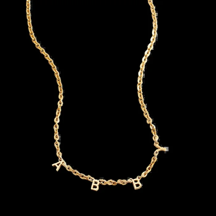 Personalized Minimalist Letter Necklace