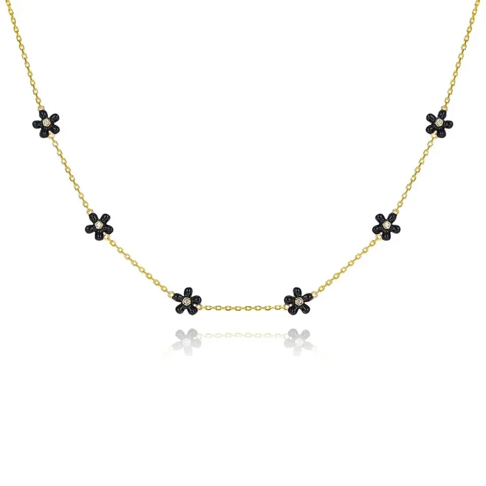 Petit Rosie Black Necklace