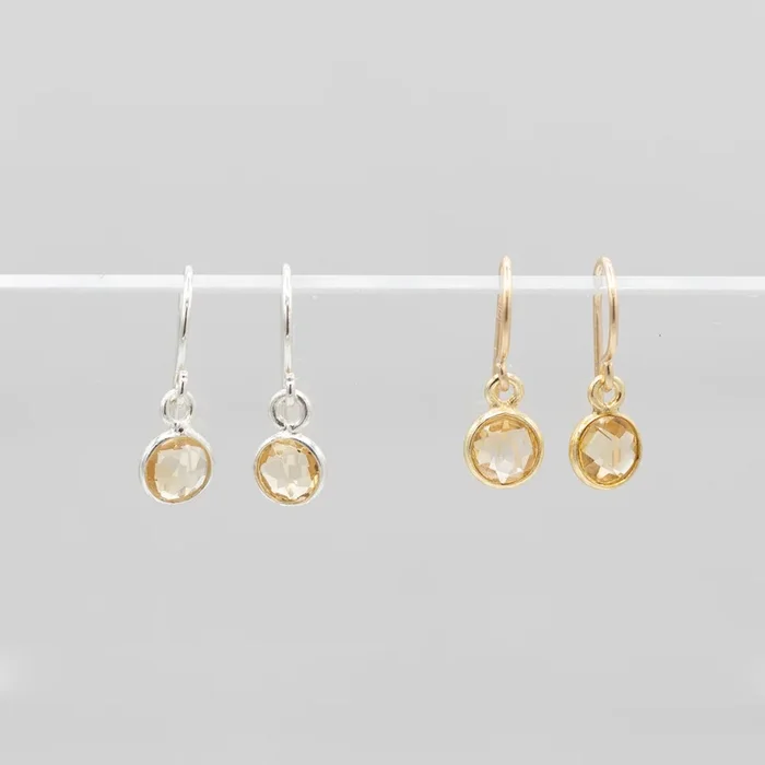 Petite Citrine Earrings