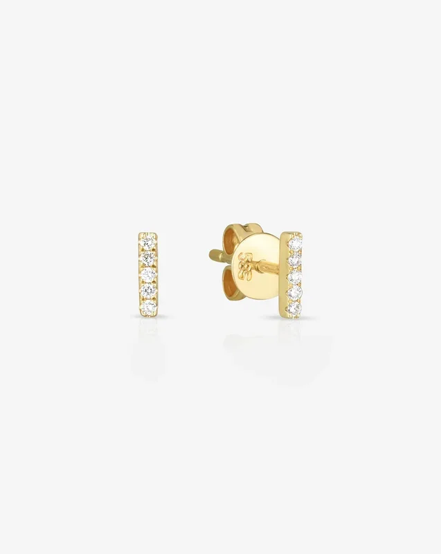 Petite Diamond Line Studs