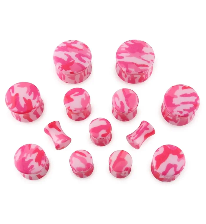 Pink Camouflage Plugs