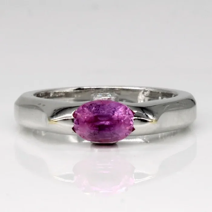 Pink Sapphire & Diamond Ring | 0.50ct, 0.05ctw | SZ 7 |