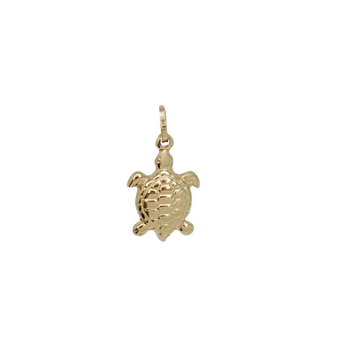 Plain Turtle Pendant (14K)