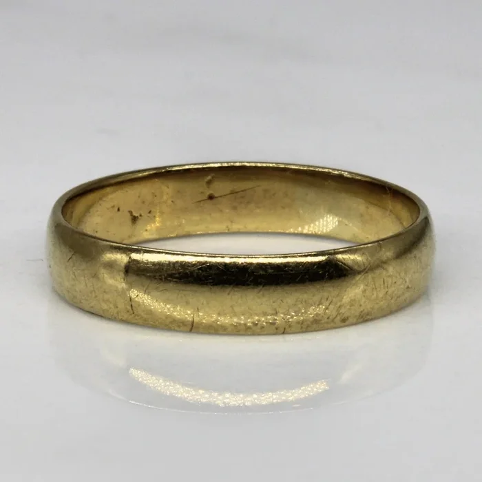 Plain Yellow Gold Band | SZ 7 |