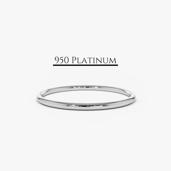 Platinum 1.2MM Plain Wedding Band