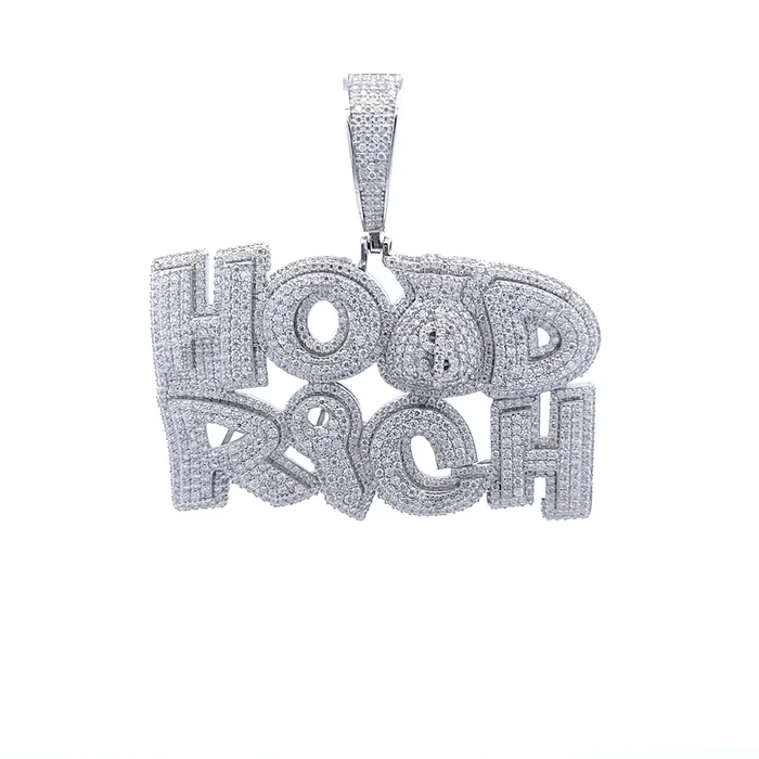 PRESPHERY 7.45 CTW 925 CZ MOISSANITE RHODIUM PENDANT I 996661