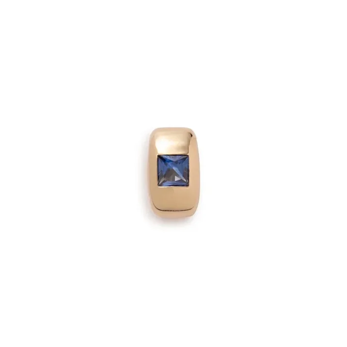 Princess Cut Blue Sapphire – Love : Gemstone Heart Slide