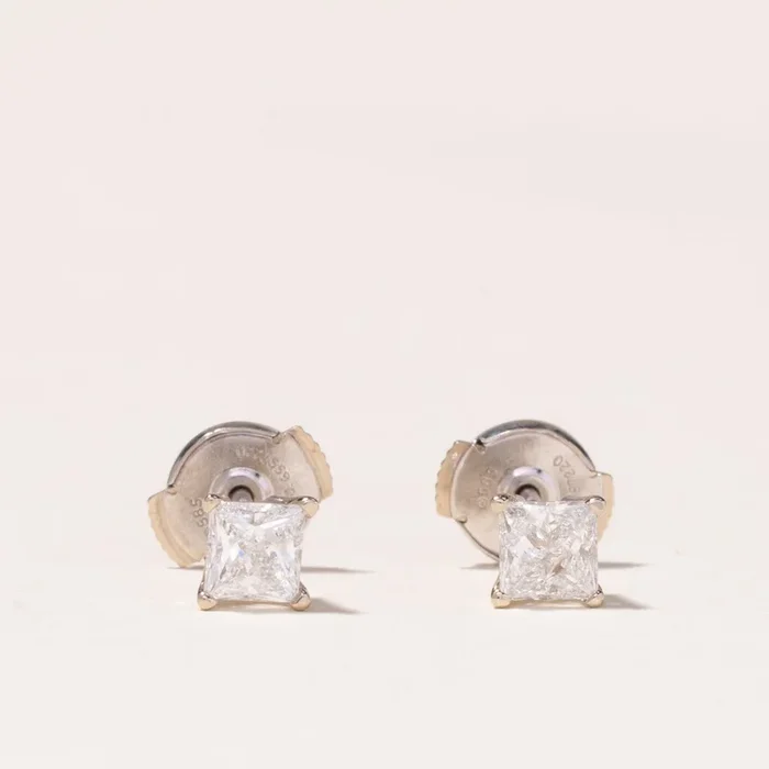 Princess Diamond Stud Earrings | 0.62 ctw |