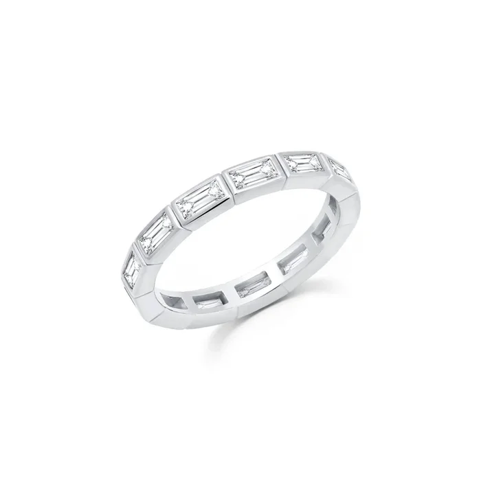 Prism Eternity Band Finished in Platinum