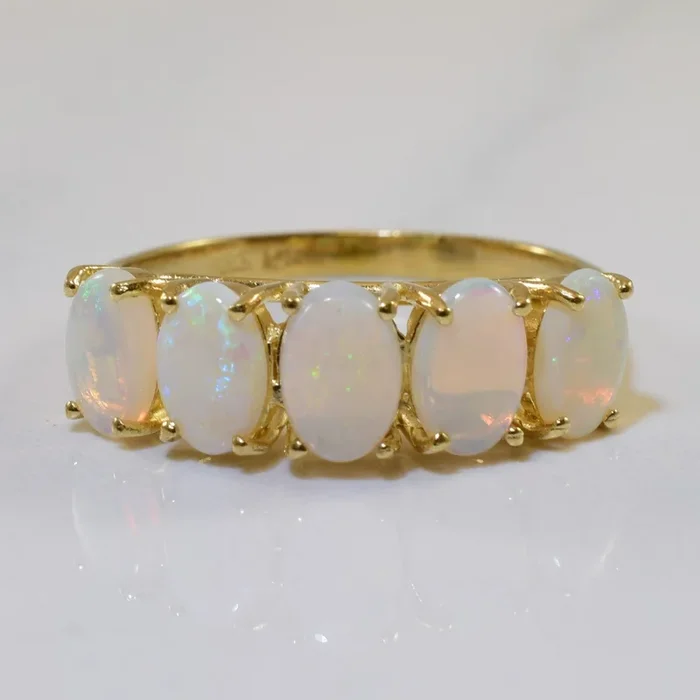 Prong Set Opal Split Shank Ring | 1.00ctw | SZ 6 |
