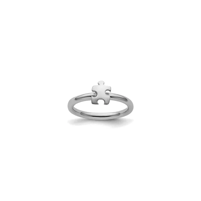 Puzzle Piece Ring (Silver)