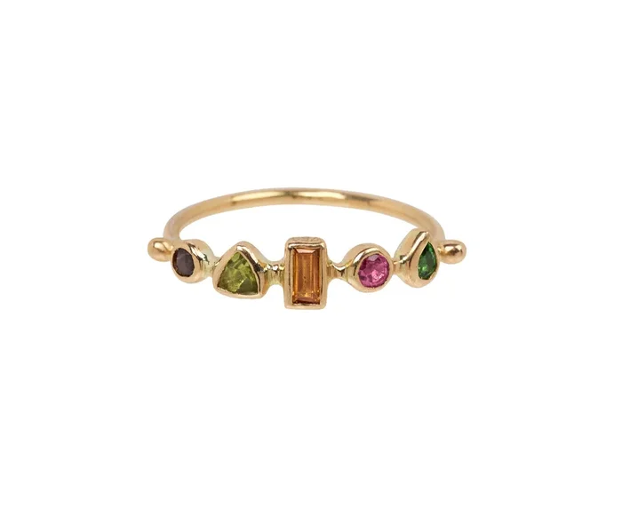 Rainbow Bague Simple Ring