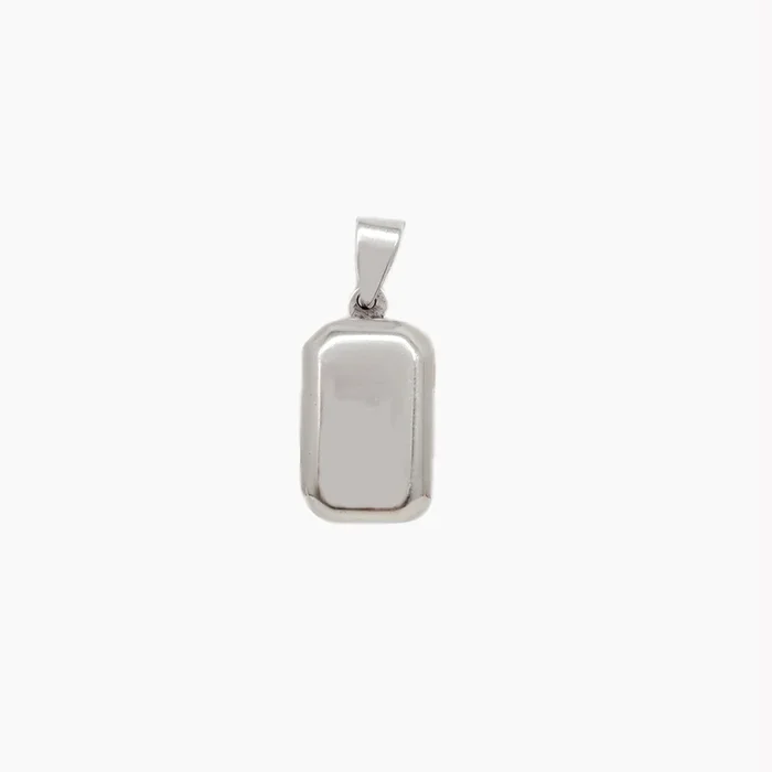 Rectangular Locket Pendant (Silver)