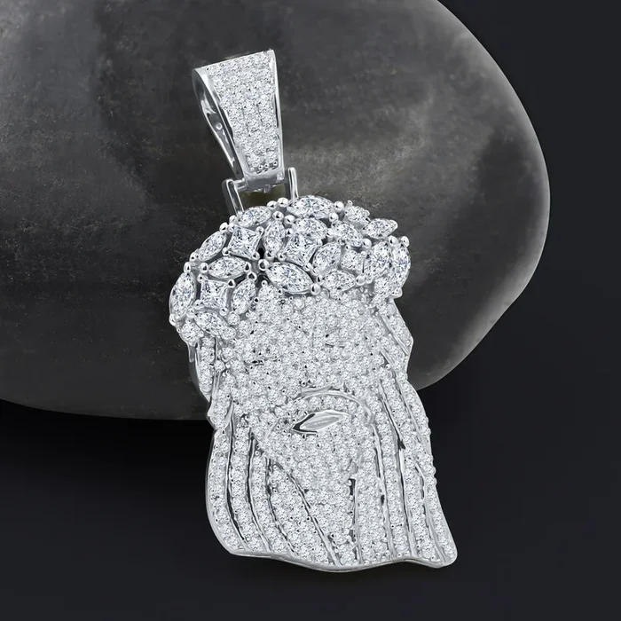 REGAL GRACE 925 STERLING SILVER PENDANT MOISSANITE | 994571