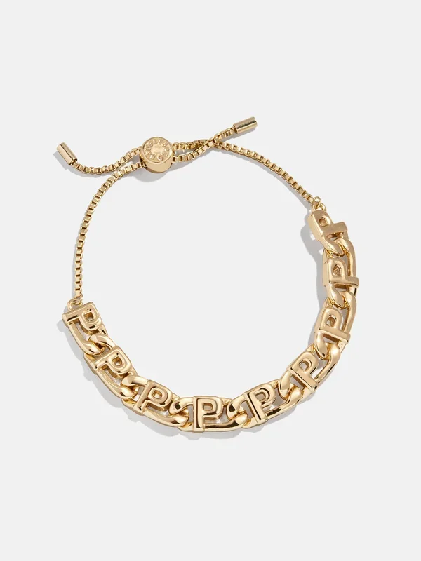 Repeating Initial Bracelet – P
