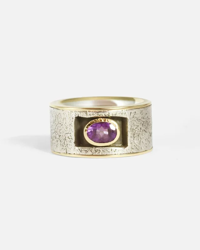 Reticulated Amethyst Ring