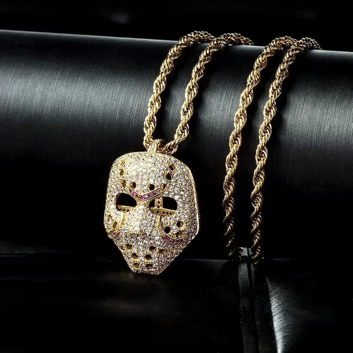 Retro Style Multi-color Iced Opera Pendant