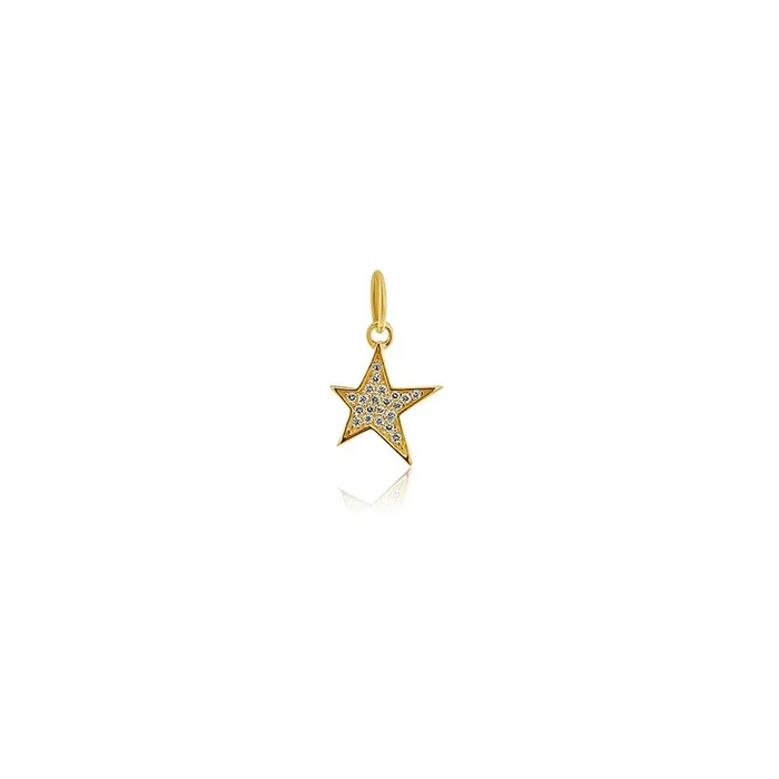 Rolland’s Designs 14K Gold Diamond Star Pendant