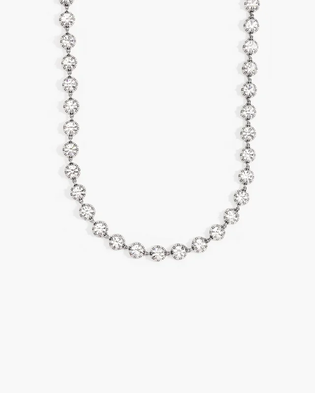 Rose Cut Riviere Necklace