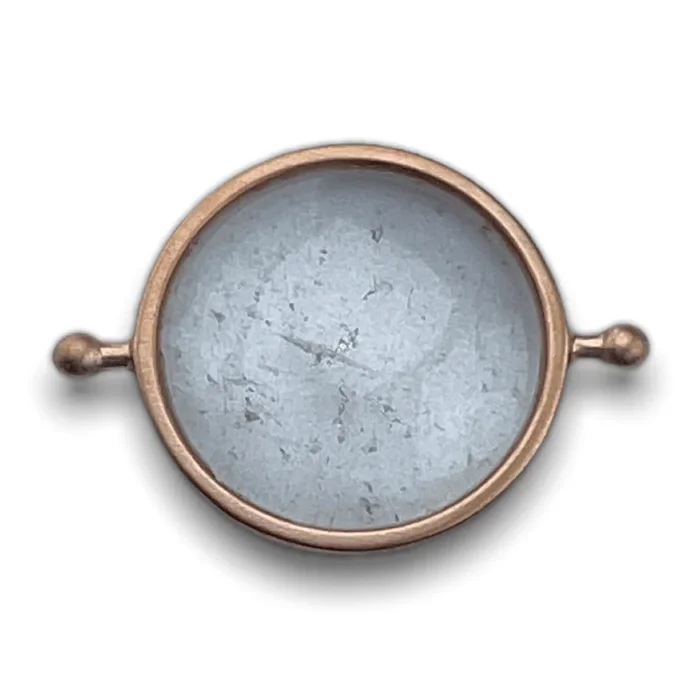 Rose Gold Clear Quartz Round Crystal Element
