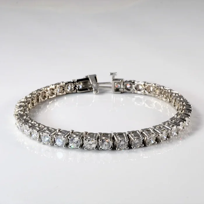 Round Brilliant Diamond Tennis Bracelet | 9.12ctw | 7″ |