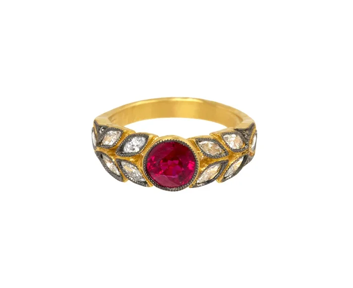 Ruby Garland Ring